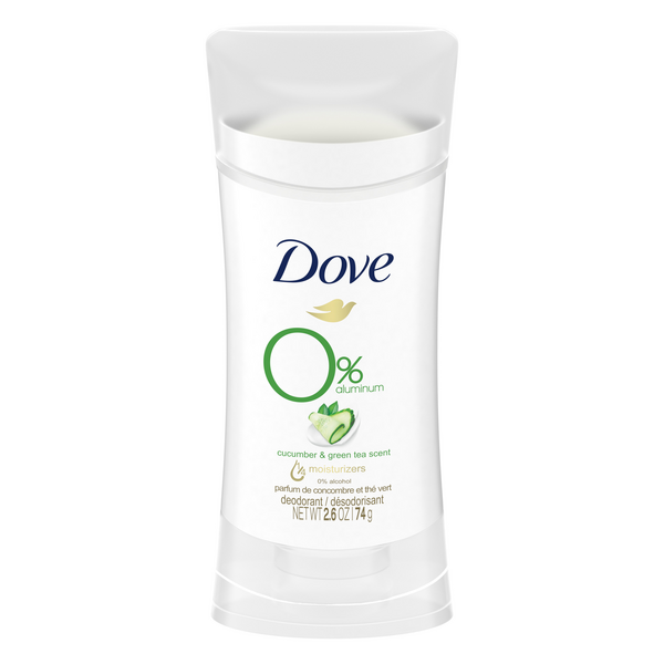 Dove 0% Aluminum Cucumber & Green Tea Deodorant | Hy-Vee Aisles