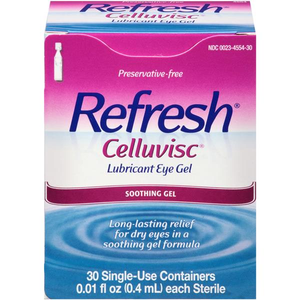 Refresh Celluvisc Lubricant Eye Gel 30 Single Use Containers HyVee