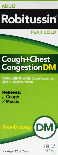 Robitussin Peak Cold Cough Chest Congestion Dm Non Drowsy Liquid Hy Vee Aisles Online Grocery Shopping