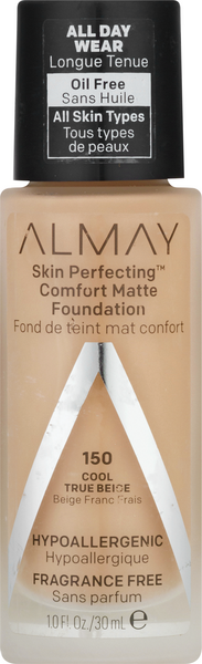 Almay Skin Perfecting Comfort Matte Foundation, Cool True Beige 150 |  Hy-Vee Aisles Online Grocery Shopping