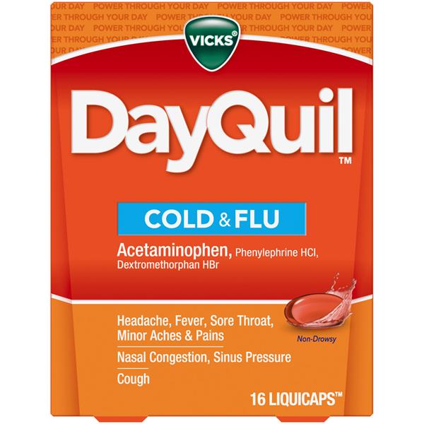 Vicks DayQuil Cold & Flu MultiSymptom Relief LiquiCaps HyVee Aisles Online Grocery Shopping