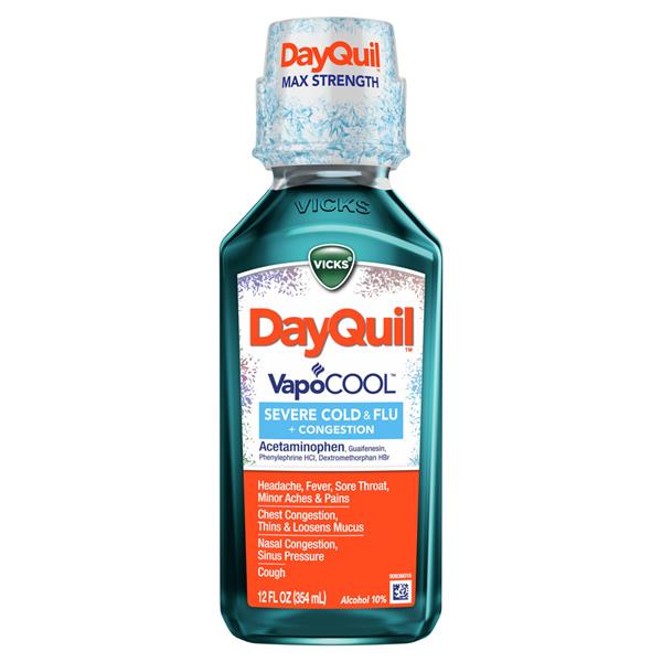 Vicks DayQuil, Severe VapoCool, Daytime Cough, Cold & Flu Relief ...