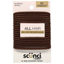 Scunci No Damage Hair Ties Large Brown Medium Hold