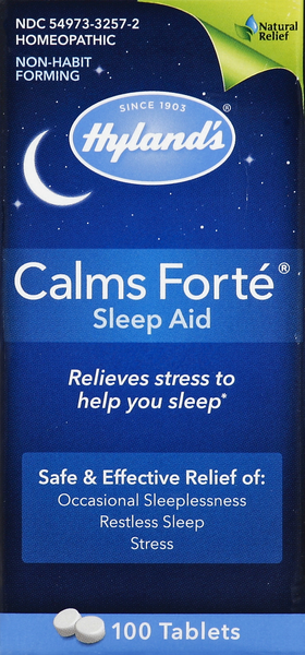 Hyland's Calms Forte Sleep Aid Tablets | Hy-Vee Aisles Online Grocery ...