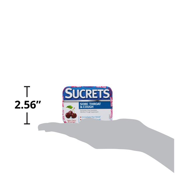 Sucrets Sore Throat & Cough Vapor Cherry Lozenges HyVee Aisles