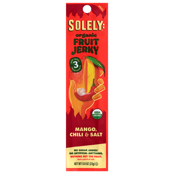 ボニックジェル ⭐️値下げします⭐️売り切り商品 Solely Organic Mango Fruit Jerky With Chili & Salt | Hy-Vee Aisles