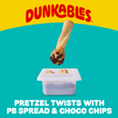 Lunchables Dunkables Pretzel Twists with Peanut Butter Spread & Chocolate Chips Snack Pack