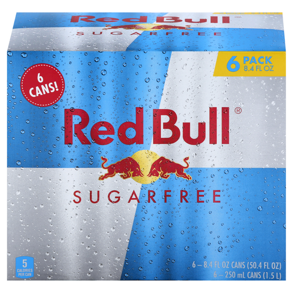 Red Bull Energy Drink Sugar 6Pk | Hy-Vee Aisles Online Grocery Shopping