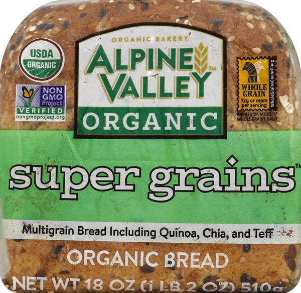 Alpine Valley Organic Super Grains Bread | Hy-Vee Aisles Online Grocery ...