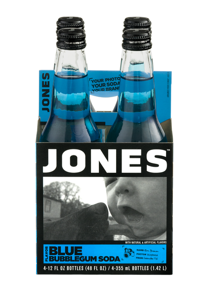 Jones Jones Soda Blue Bubblegum Flavor 4 Pack | Hy-Vee Aisles