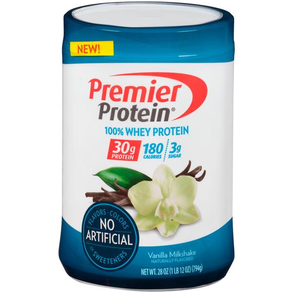 Premier Protein 100% Whey Vanilla Milkshake Powder | Hy-Vee Aisles ...