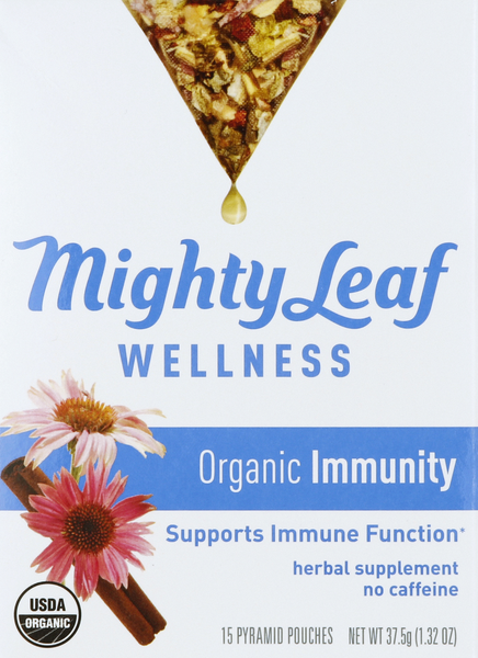 Mighty Leaf Tea Immunity Organic Pyramid Pouches Hy Vee Aisles Online Grocery Shopping