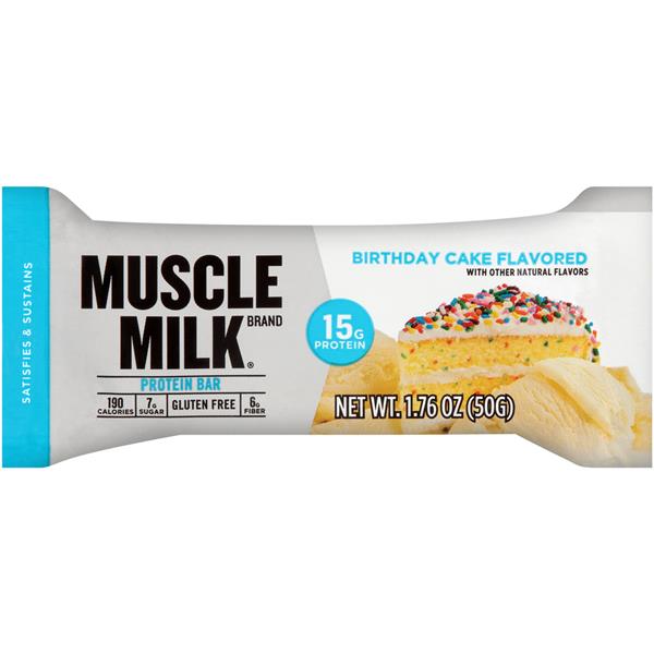 Muscle Milk Birthday Cake Flavored Protein Bar HyVee Aisles Online Grocery Shopping