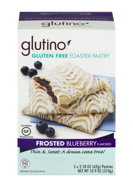 Glutino Gluten Free Toaster Pastry Frosted Blueberry 5Ct | Hy-Vee