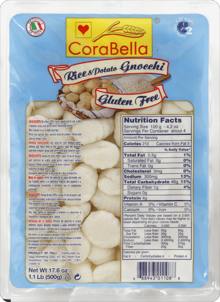 CoraBella Rice & Potato Gnocchi | Hy-Vee Aisles Online Grocery