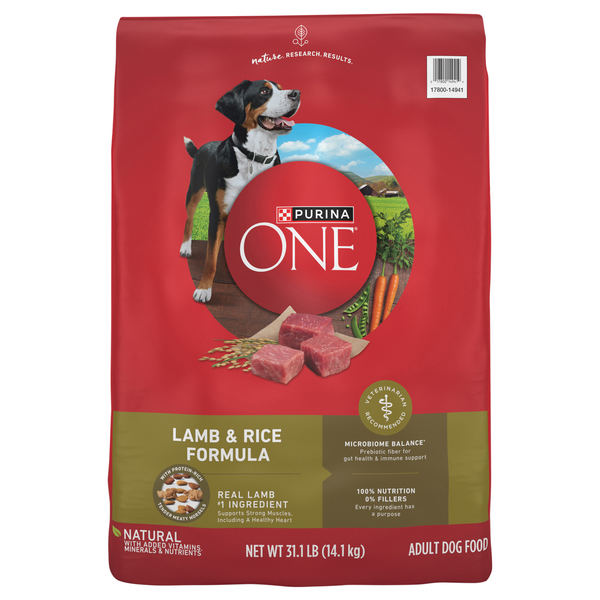 ドッグフード hime Purina ONE SmartBlend Lamb & Rice Formula Adult Premium Dog Food