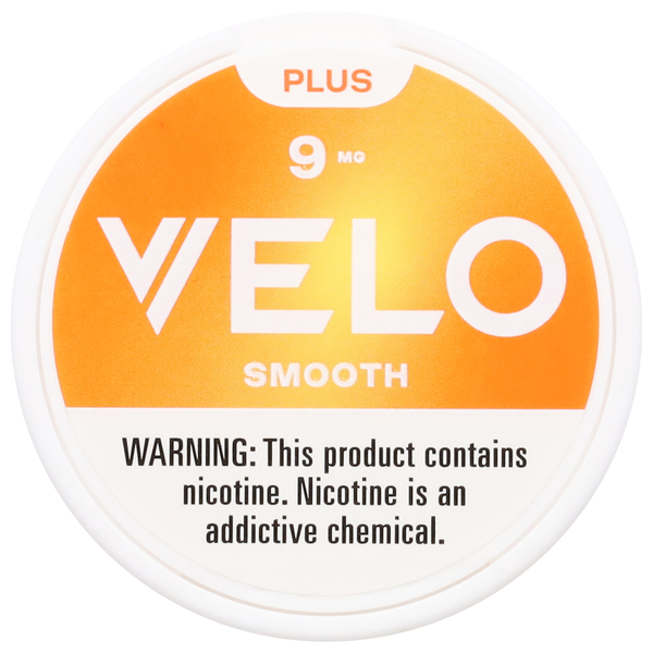 Velo Plus Nicotine Pouches, Smooth, 9 MG, 20Ct | Hy-Vee Aisles