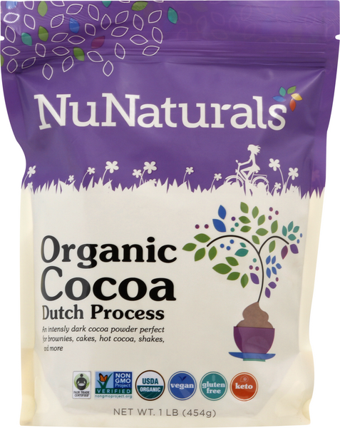 NuNaturals Organic Cocoa, Dutch Process | Hy-Vee Aisles Online