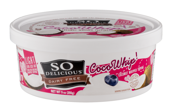 So Delicious Dairy Free Original CocoWhip, Vegan, 9 oz Tub (Frozen) 