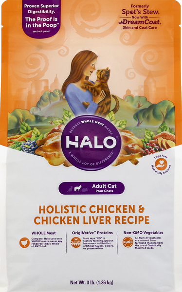 Halo Cat Food Holistic Chicken Chicken Liver Recipe Adult Hy