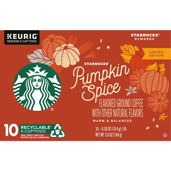 Starbucks Pumpkin Spice K-Cups 10-0.36 oz ea | Hy-Vee Aisles Online