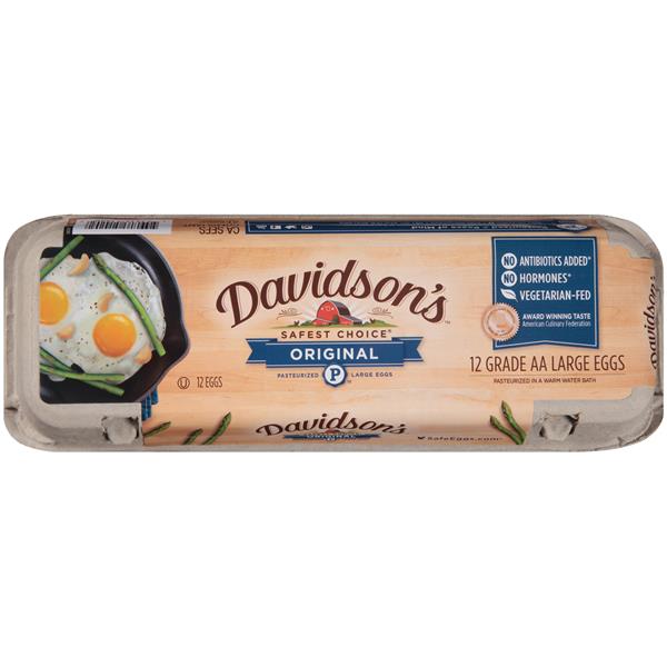 Davidson's Safest Choice Grade AA Pasteurized Eggs LargE HyVee