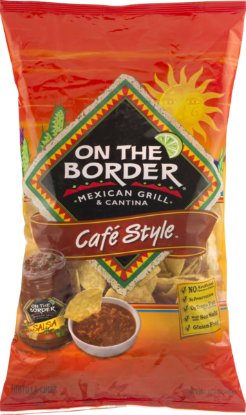  On The Border Cafe Style Tortilla Chips, 11 Ounce