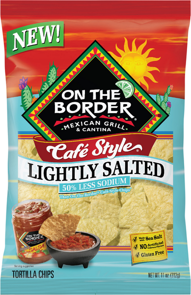  On The Border Cafe Style Tortilla Chips, 11 Ounce