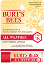 Burt's Bees All Weather Moisturizing Lip Balm, SPF15