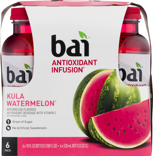 Bai Kula Watermelon Antioxidant Infusion 6Pk HyVee Aisles Online Grocery Shopping