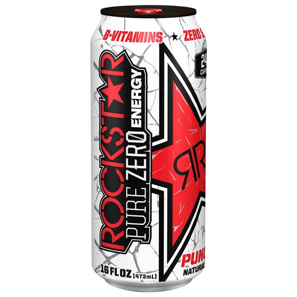 Rockstar Pure Zero Punched Energy Drink Hy Vee Aisles Online Grocery Shopping