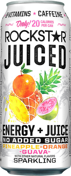 Rockstar Juiced Pineapple Orange Guava Energy+Juice Sparkling