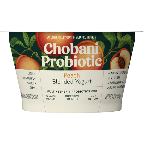 Chobani Probiotic Greek Yogurt Peach HyVee Aisles Online Grocery