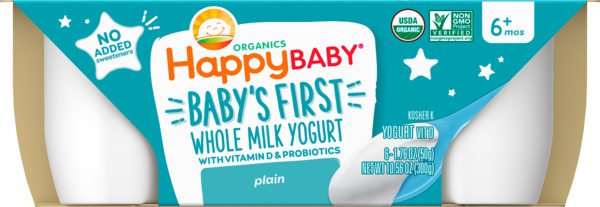 Happy family organics happy baby whole milk hot sale yogurt