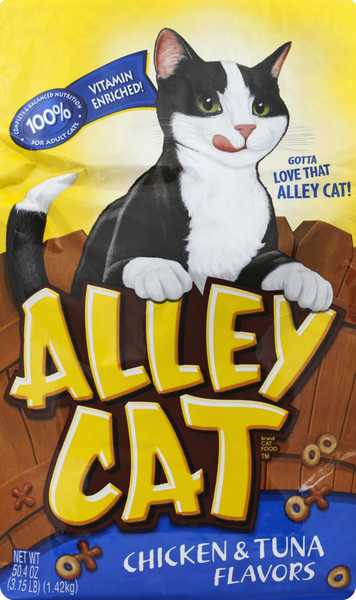 Alley Cat Brand Cat Food Chicken Tuna Flavors Hy Vee Aisles