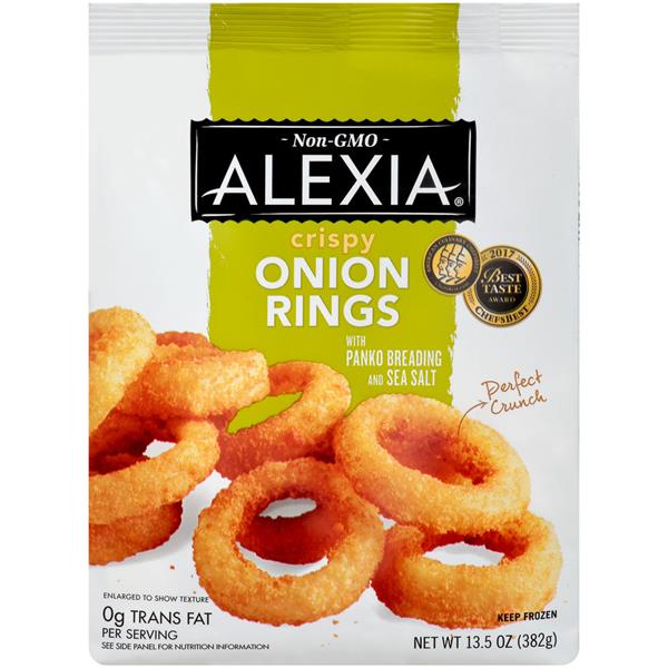 Alexia All Natural Crispy Onion Rings With Panko Breading And Sea Salt Hy Vee Aisles Online Grocery Shopping