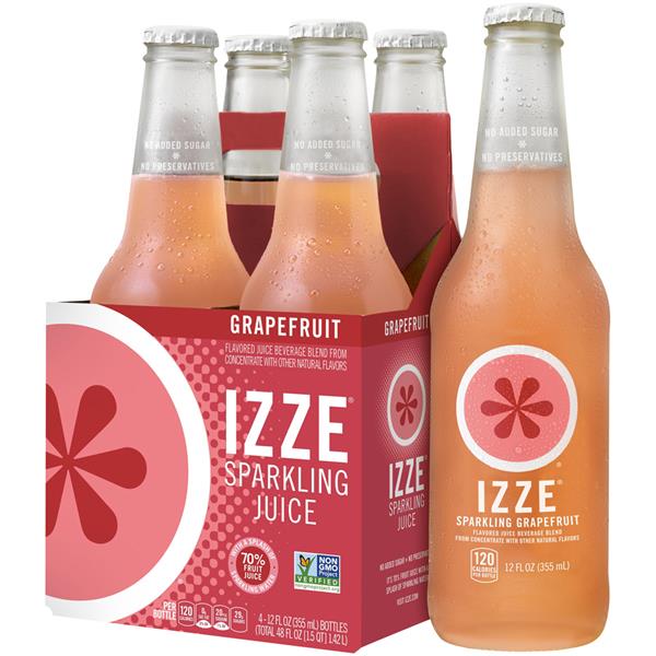 IZZE Sparkling Grapefruit Juice 4Pk HyVee Aisles Online Grocery Shopping
