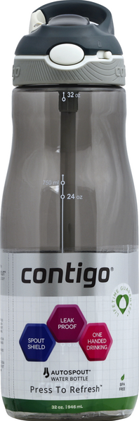 Best Buy: Contigo Ashland 24-Oz. Water Bottle Smoke 71246