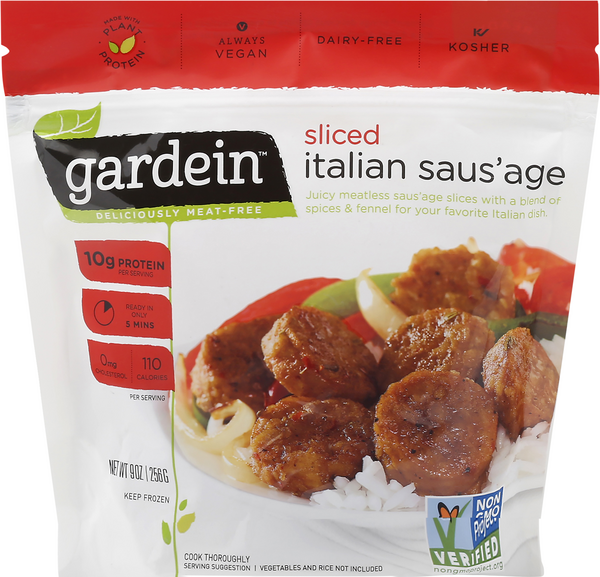 Gardein Sliced Italian Saus'age HyVee Aisles Online Grocery Shopping