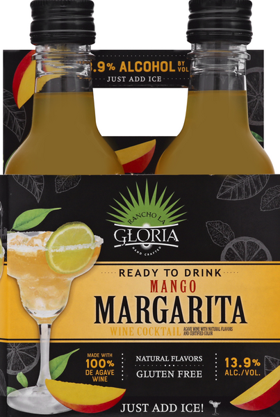 Rancho La Gloria Mango Margarita Wine Cocktail 4Pk | Hy-Vee Aisles
