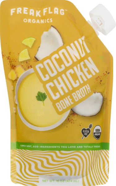 Freakbone Freak Flag Organics Coconut Chicken Bone Broth 16 oz | Hy-Vee Aisles ...