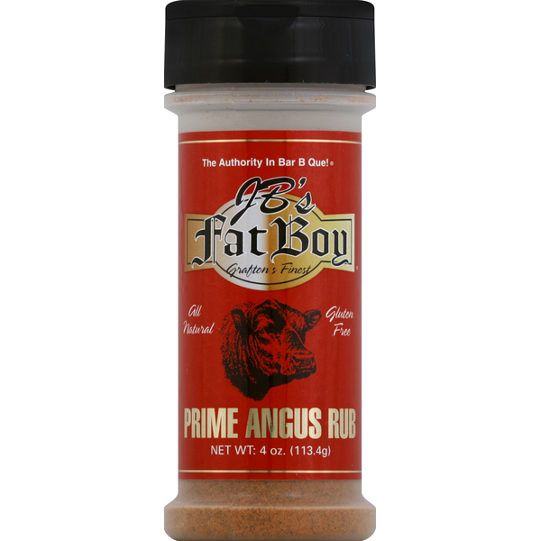 Salt Free Gluten Free Natural BBQ Rub 4 oz - Fat Boy Natural BBQ