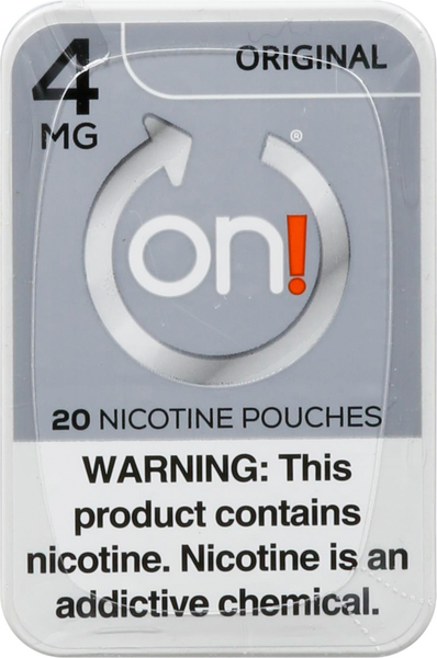 onn tobacco pouches On! Nicotine Pouches, Original, 4 Mg