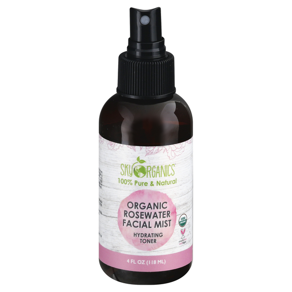 sky organics rose water facial mist