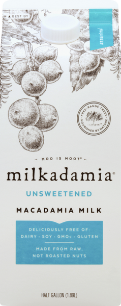 Milkadamia Unsweetened Macadamia Milk | Hy-Vee Aisles Online