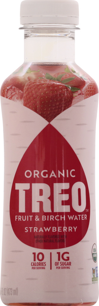 Treo Organic Birch Water Infusion, Strawberry | Hy-Vee Aisles Online ...