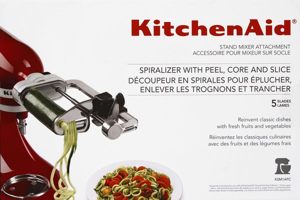 KitchenAid 5 Blade Spiralizer with Peel, Core and Slice Stand Mixer  Attachment - Shop Kitchen & Dining at H-E-B