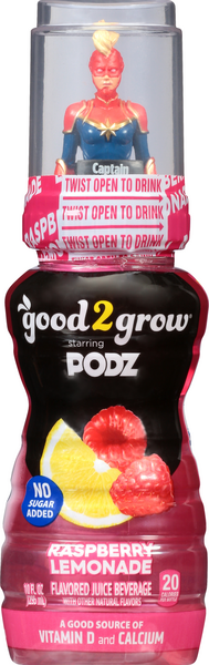 good2grow podz raspberry lemonade water beverage hy vee aisles online grocery shopping