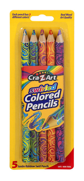 Cra-Z-Art Swirled Colored Pencils Jumbo Rainbow Swirl | Hy-Vee 