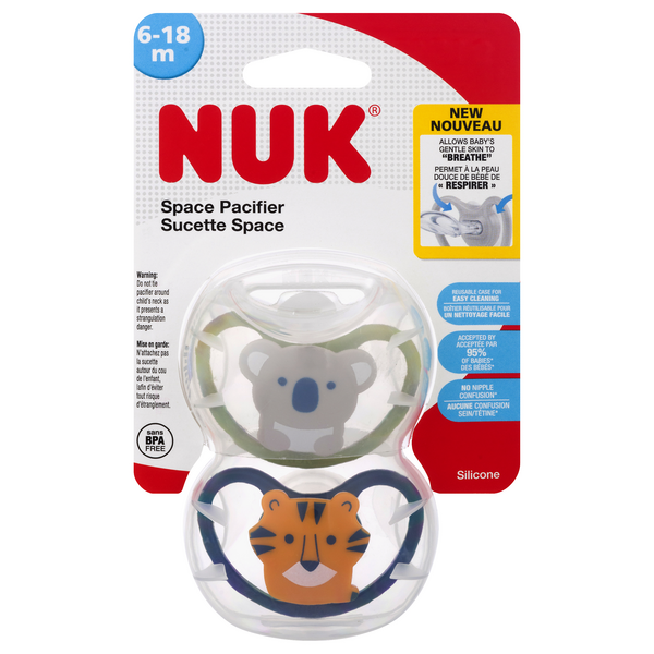 Nuk Space Pacifier Silicone 6 18 M Hy Vee Aisles Online Grocery Shopping